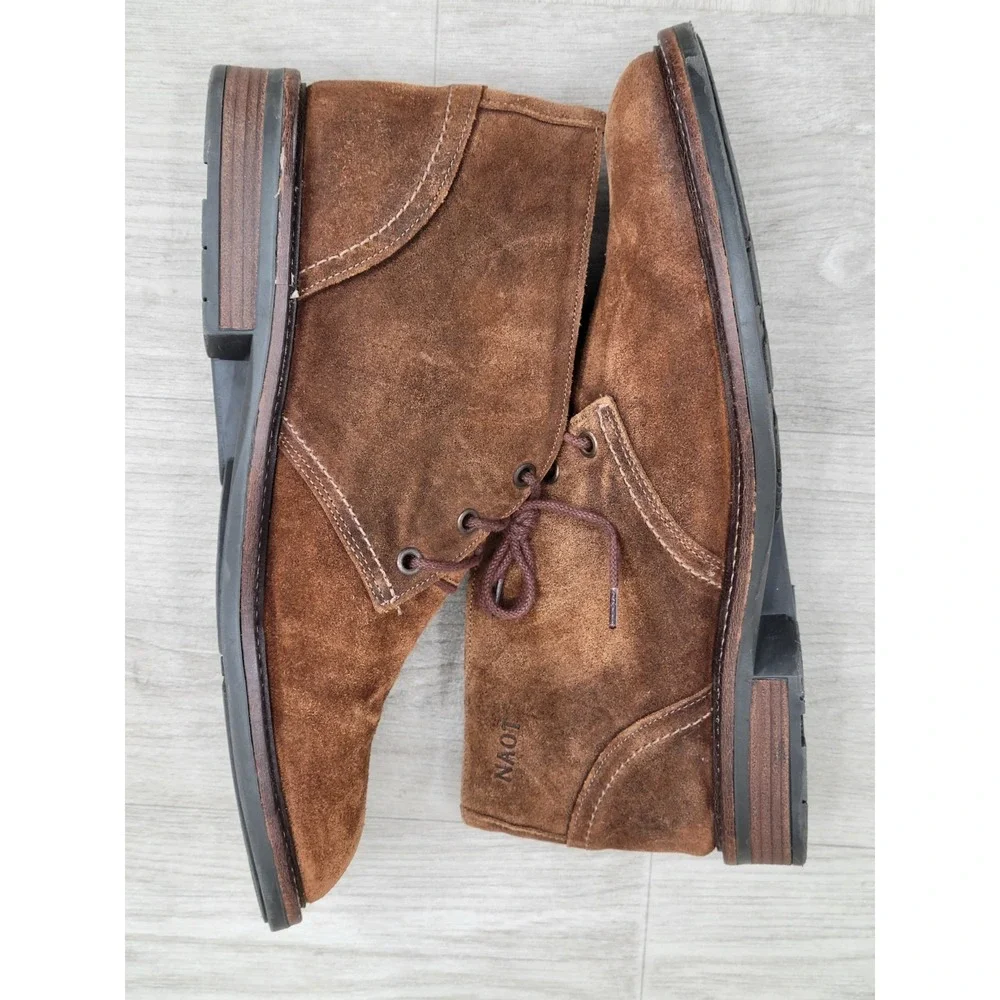 Naot Pilot Suede Leather Chukka Boots Men's EU 41 US 8-8.5 Brown No Insoles